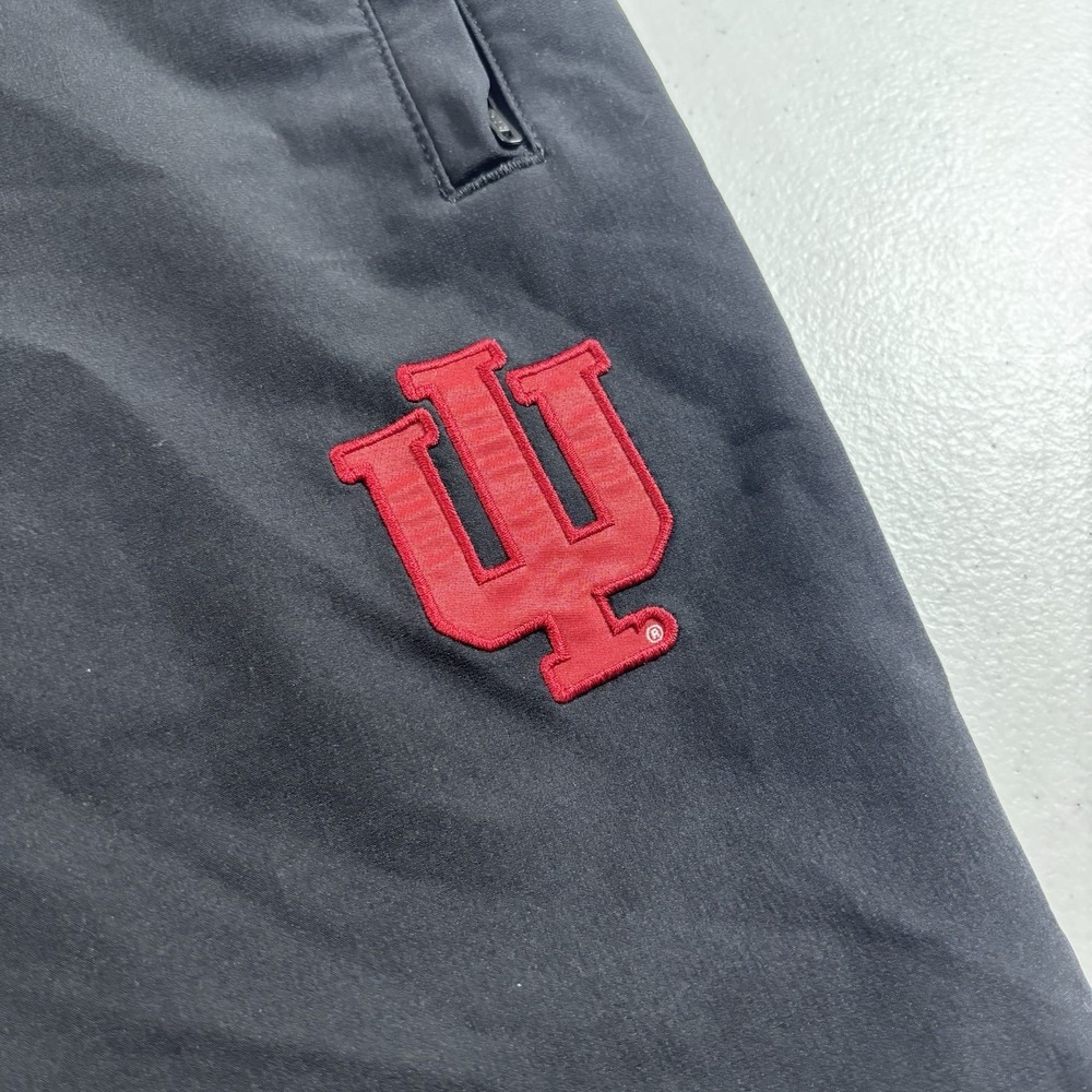 Indiana Hoosiers Adidas Team Athletic Pants Black Red Adult XLT Tall Jogger EUC! - Picture 4 of 13